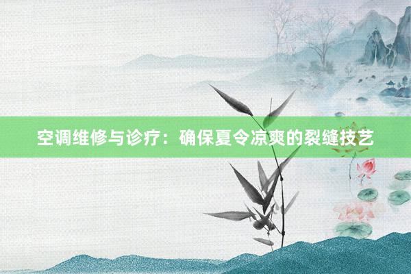 空调维修与诊疗：确保夏令凉爽的裂缝技艺